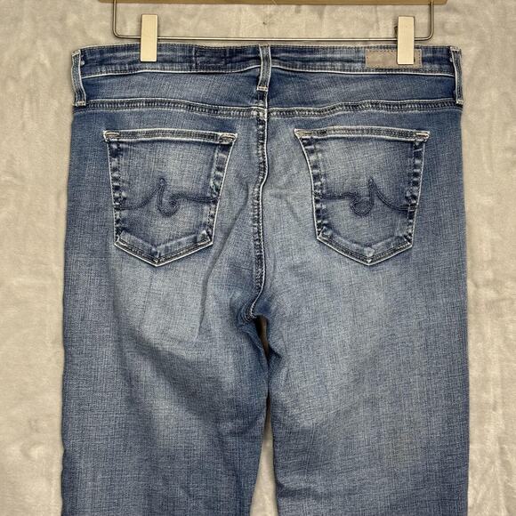 AG Adriano Goldschmied Stevie Ankle Jeans Womens 28R Blue Slim Straight Denim - Picture 4 of 12